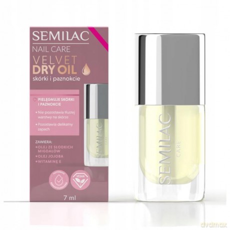 SEMILAC Nail Care Suchy olejek do paznokci i skórek Velvet 7 ml