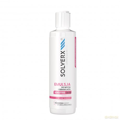 SOLVERX Sensitive Skin Emulsja do mycia i demakijażu twarzy i oczu 200 ml