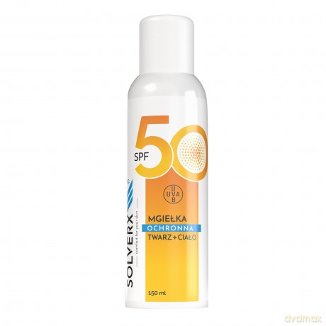SOLVERX Sunny Skin Mgiełka ochronna do twarzy i ciała SPF 50+ 150 ml