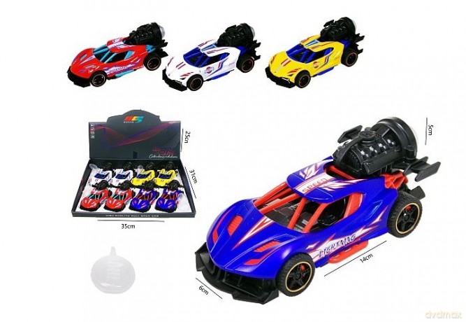 Auto 13cm św/dźw dymi 8szt/disp HXBL12 52954
