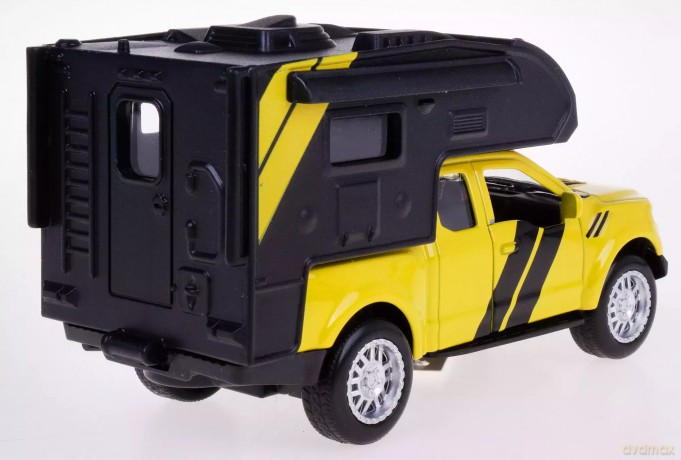 Auto Camper 13 Cm Wóz Kampingowy Metal/Plastik Napęd Światło Dźwięk