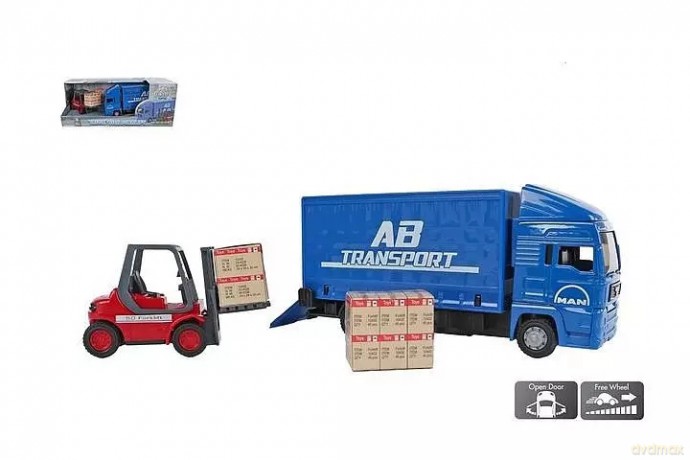 Auto ciężarowe 17cm z wózkiem 540566 27030