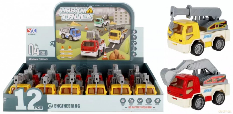 Auto ciężarowe P/b 11cm Mix2 Disp 12/144/288