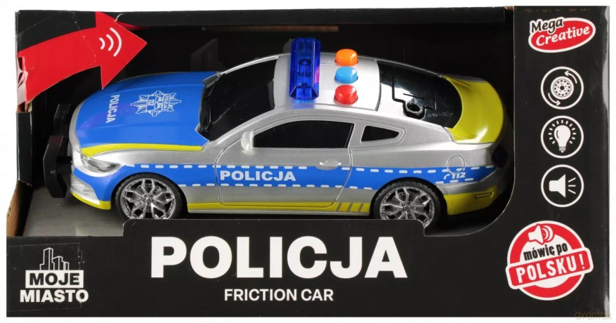 Auto Policja B/o 21x11x8 Moje Miast Plpl Mc48/96