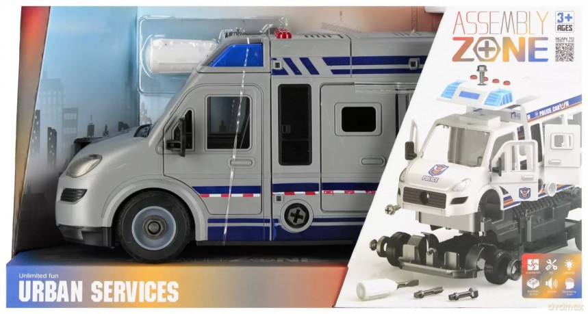 Auto Policja B/o Do Skrec 35x19x14 Mc Wb 12/24