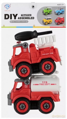 Auto strażackie Do Skrec 2szt 19x28x7 Mc Pbh 48/96