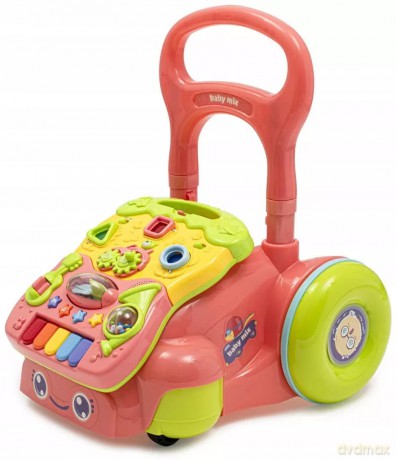 Baby Mix chodzik edukacyjny z zabawkami Różowy