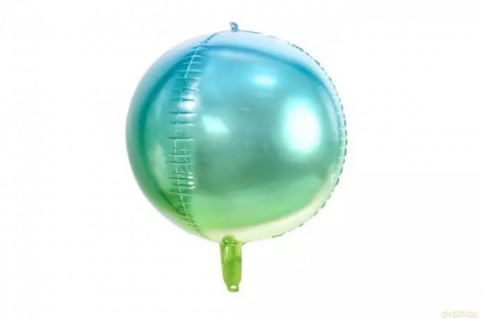 Balon fol.Kula ombre nieb-ziel 35cm 08158
