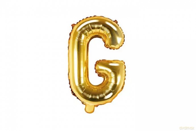 Balon fol.Litera G 35cm złoty 72083