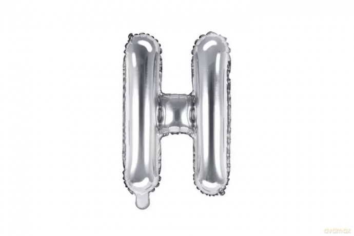 Balon fol.Litera H 35cm srebrny 72090