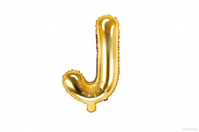 Balon fol.Litera J 35cm złoty 72144