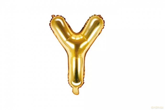Balon fol.Litera Y 35cm złoty 72441