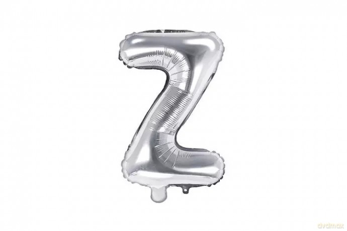 Balon fol.Litera z 35cm srebrny 72458