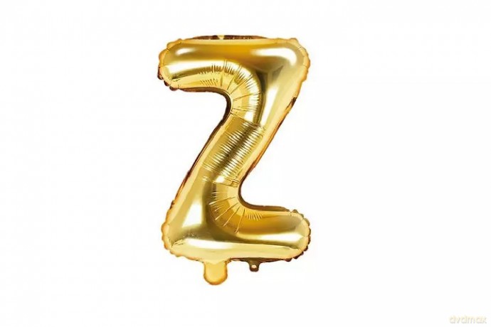Balon fol.Litera z 35cm złoty 72465