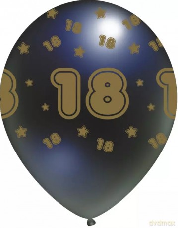 Balon z nadrukiem "18"