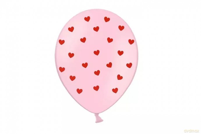Balony 30cm Serca Pastel Baby Pink A6 80798