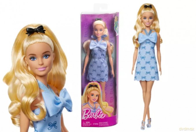 Barbie Classic Fashion Niebieska Sukienka Hyt93 Wb6