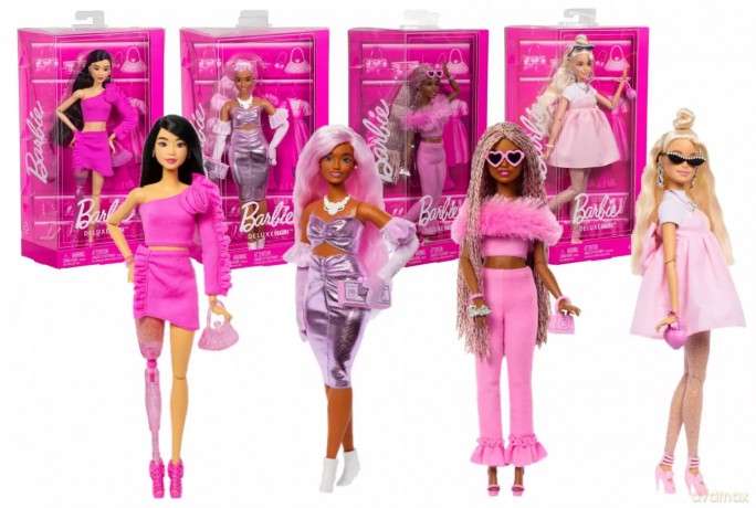 Barbie Deluxe Style Lalka Asortyment 4 Rodzaje