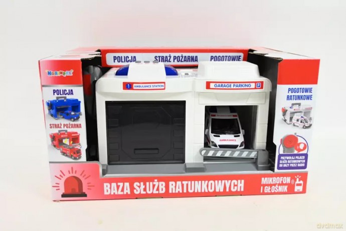 Baza z autami ambulans+mikrof 1003604A 19466