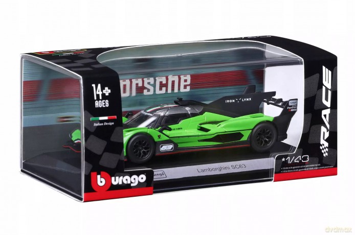 BBU 1:43 Race Lamborghini SC63 LMDH 38315 83153