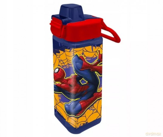 Bidon kwadratowy 500ml PP Spiderman 843396 Kids Euroswan