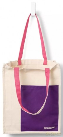 Bookaroo Torba bawełniana Purple&Pink