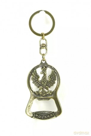 Brelok metalowy otwieracz z orłem 6cm