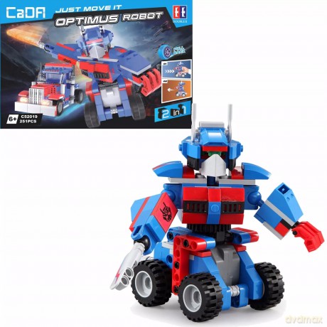 Cada Optimus Robot 2w1 521 Elem. Pull Back [KLOCKI]