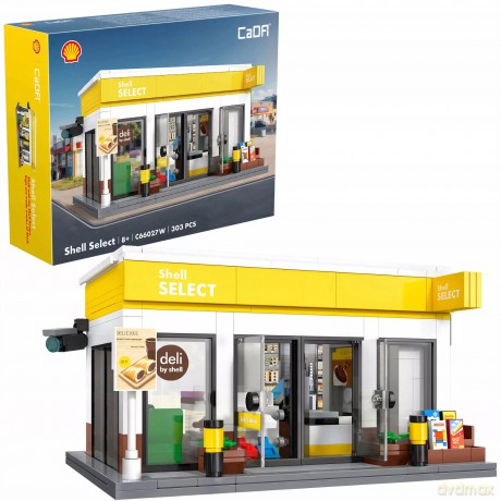 Cada Sklep Shell Select Stacja Paliw 303 Elementy Budynek [KLOCKI]