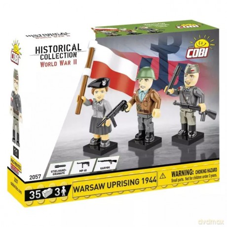 COBI 2057. Warsaw Uprising 1944. Figurki żołnierzy [FIGURKA]