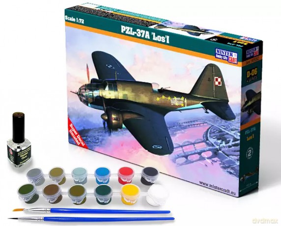 D-06 PZL P-37A Łoś I, 1:72