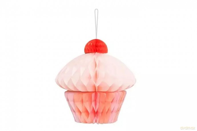 Dekor.bibuł.honeyc.Muffinka 20cm mix 74330