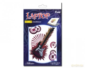 Dekoracja na laptopa Gitara