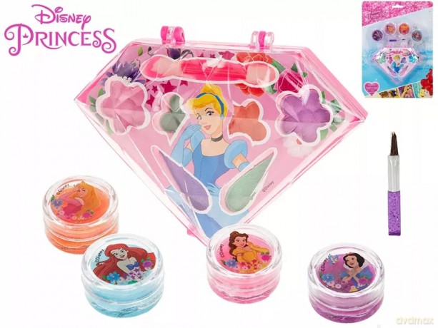 Disney Princess zestaw piękności z cieniami do powiek i błyszczykami do ust 10szt