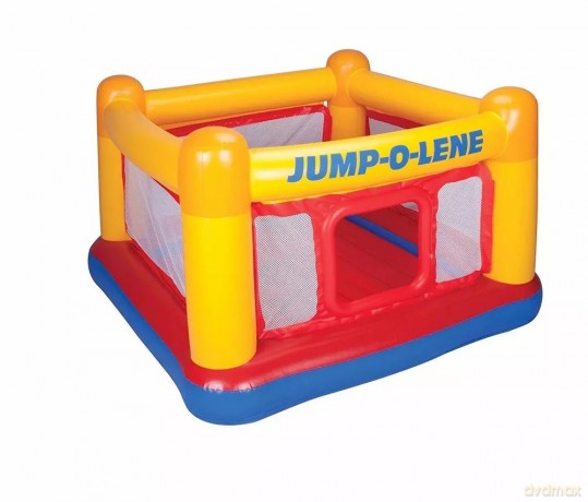 Dmuchana trampolina dla 2 dzieci INTEX Jump-O-Lene, 112x174 cm