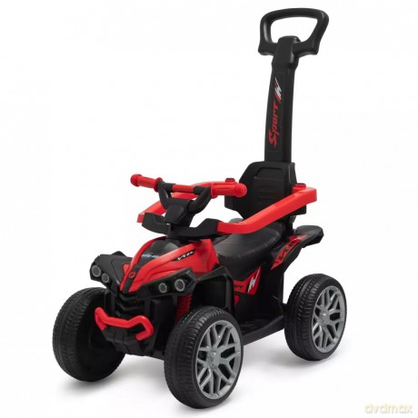 Dziecięcy jeździk z rączką Baby Mix Mega Prime EVA czerwony