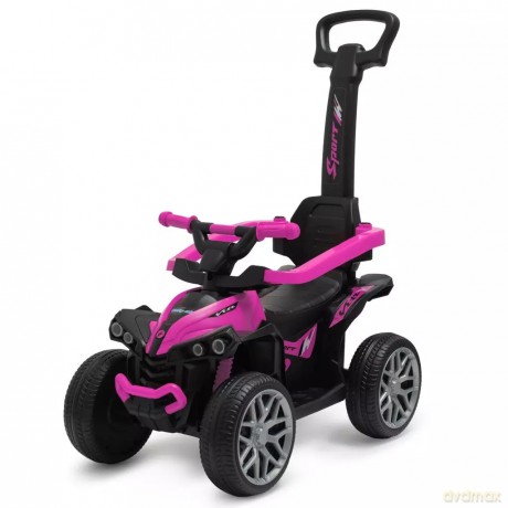 Dziecięcy Jeździk z Rączką Baby Mix Mega Prime Eva Różowy