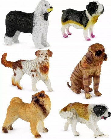 Figurki Pies Pieski 7 Cm Mix 3 Sztuki [FIGURKA]