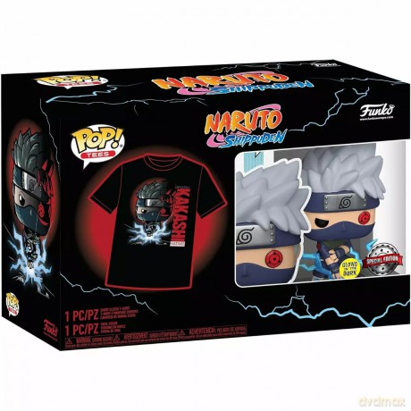 FUNKO T-SHIRT + POP! NARUTO Shippuden Kakashi S 63363