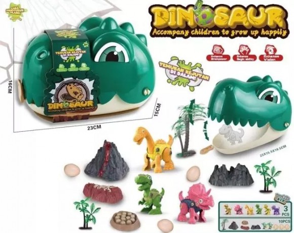 Głowa dinozaura z akcesoriami [FIGURKA]