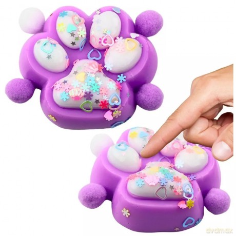 Gniotek Kocia łapka antystresowa Squishy fiolet