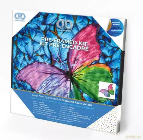 Haft diamentowy Diamond Dotz Różowy motyl DDK5015