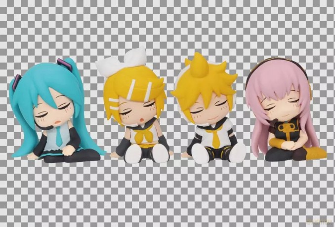Hatsune Miku Twinchees Mini Figures Lil' Sleepers 5 cm Display (24) [FIGURKA]