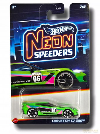 Hot Wheels Neon Speeders Corvette C7 Z06 Hrw81