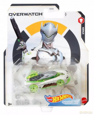 Hot Wheels. GJJ25 Character Cars. Pojazd Overwatch, Genji