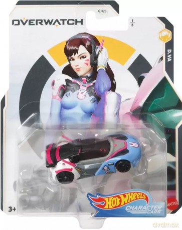 Hot Wheels. GJJ26 Character Cars. Pojazd Overwatch, D.Va