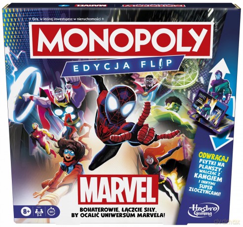 Hasbrob Monopoly Flip Marvel [GRA]
