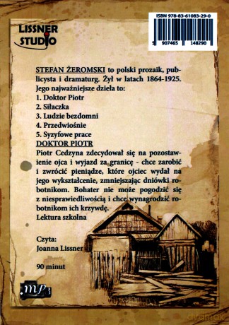 Doktor Piotr. Książka audio CD MP3 - Stefan Żeromski [KSIĄŻKA]