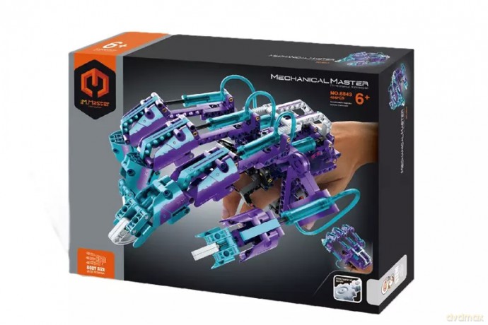 iM.Master bioniczna dłoń fioletowa 484 elementy [KLOCKI]