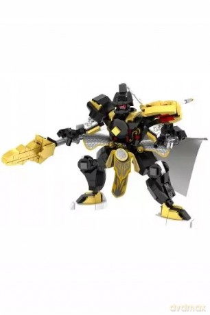 iM.Master robot/tygrys czarny 2w1 370 elementów [KLOCKI]